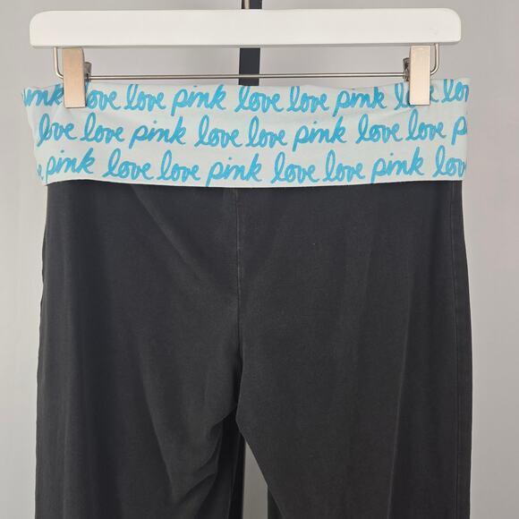 Vintage Y2K Victoria's Secret Pink Foldover Yoga Pants Size M - Small Flaw - Picture 5 of 6